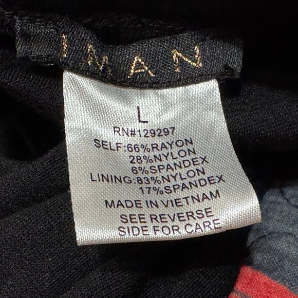 Iman Global Chic Slip into Slim Perfect Ponte Ankle Pant, Black, Large - Picture 9 of 13